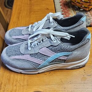 SAS Tour Mesh - Lux Cinder Women's Sneakers - Gray, Pink, and Blue